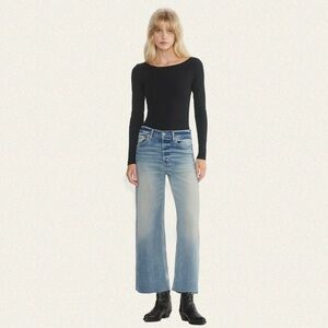 RE/DONE High-Rise Wide Leg Crop